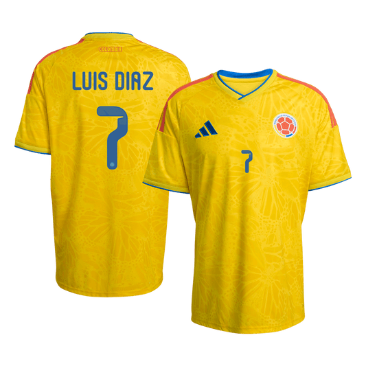 LUIS DíAZ #7 Men's Colombia World Cup 2026 Home Soccer Jersey product view 1