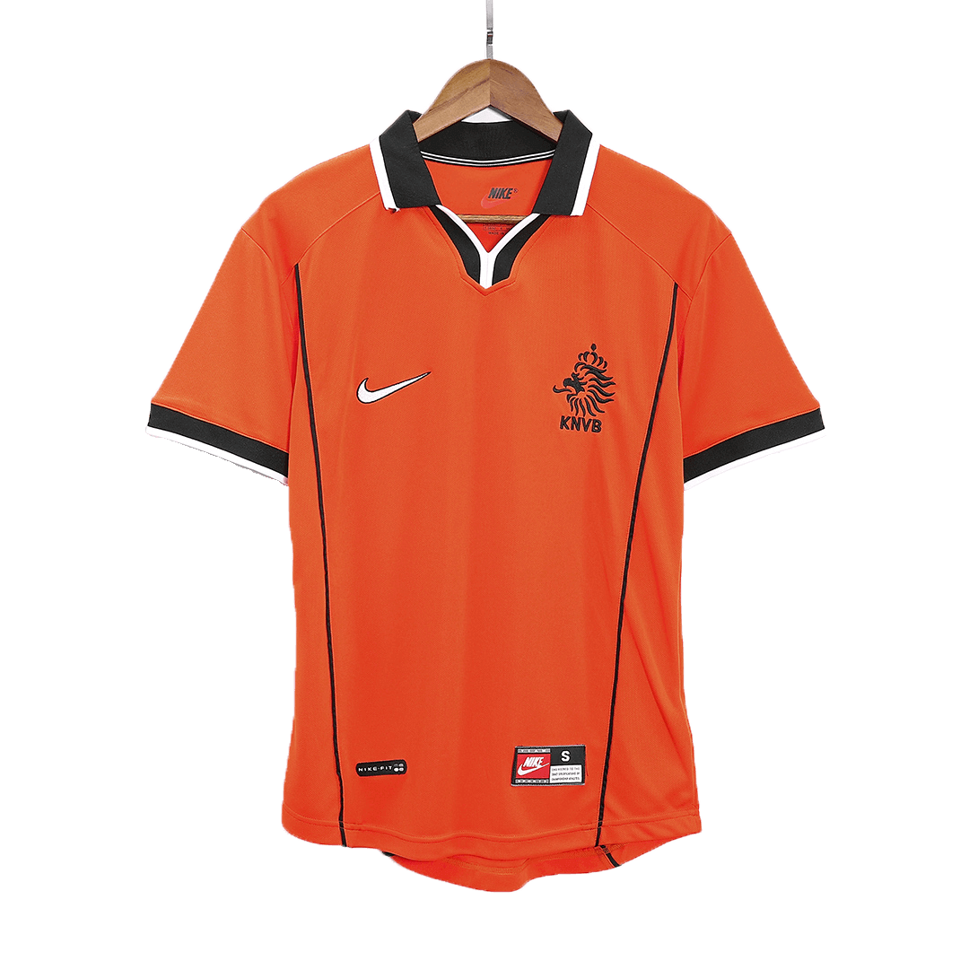 Retro Men's Netherlands World Cup 1998 Home Soccer Jersey product view 9