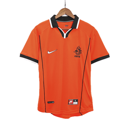 Retro Men's Netherlands World Cup 1998 Home Soccer Jersey product view 9