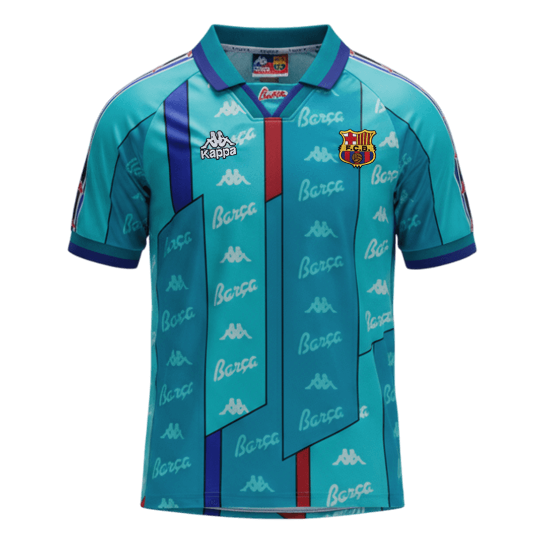 Retro Men's Barcelona 1996/97 Away Soccer Jersey product view 1