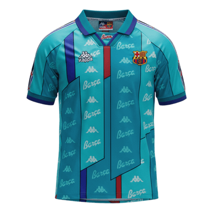 Retro Men's Barcelona 1996/97 Away Soccer Jersey product view 1