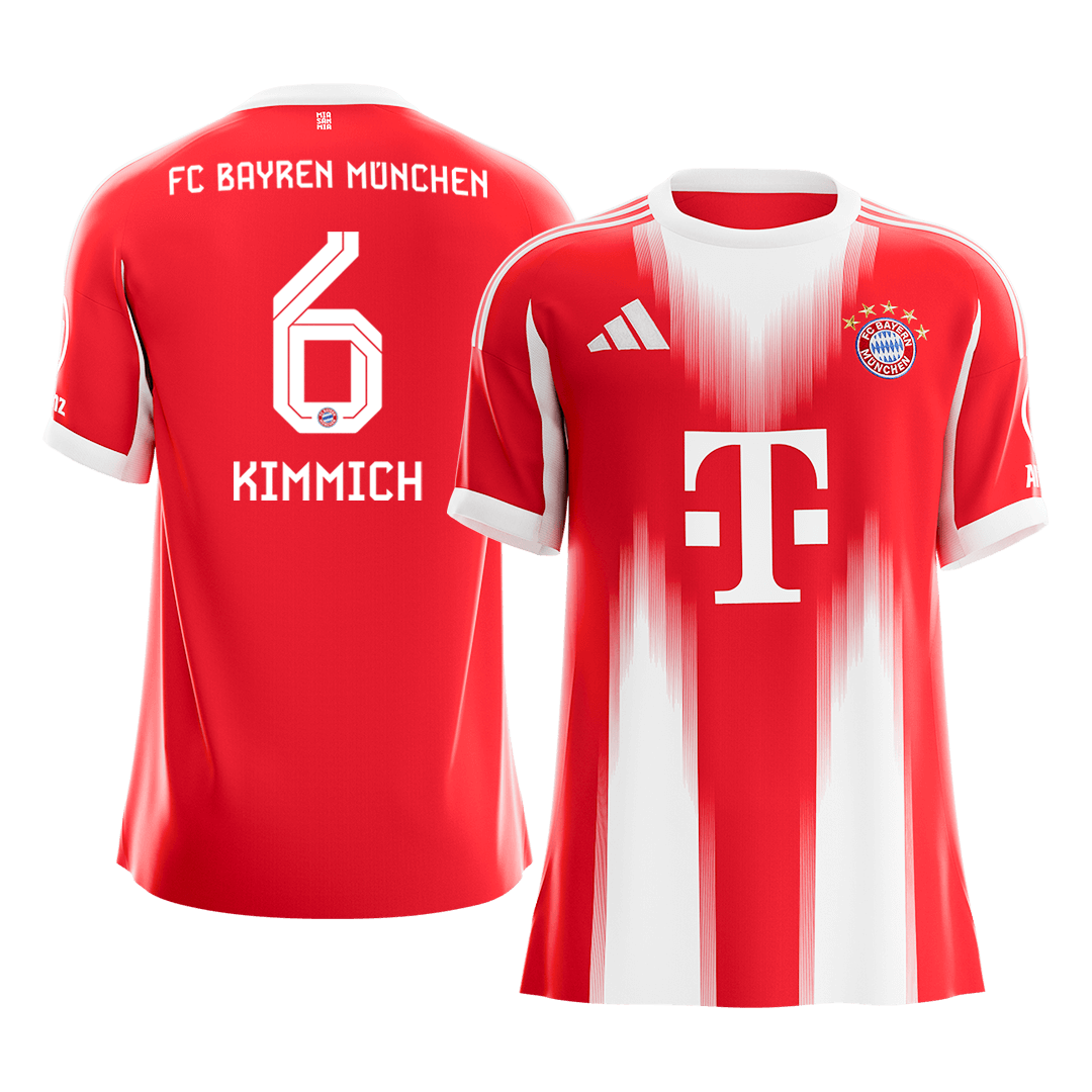 KIMMICH #6 Men's Bayern Munich 2025/26 Home Soccer Jersey Premium product view 1