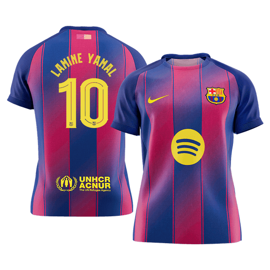 LAMINE YAMAL #10 Men's Barcelona UCL 2025/26 Home Soccer Jersey Premium product view 1