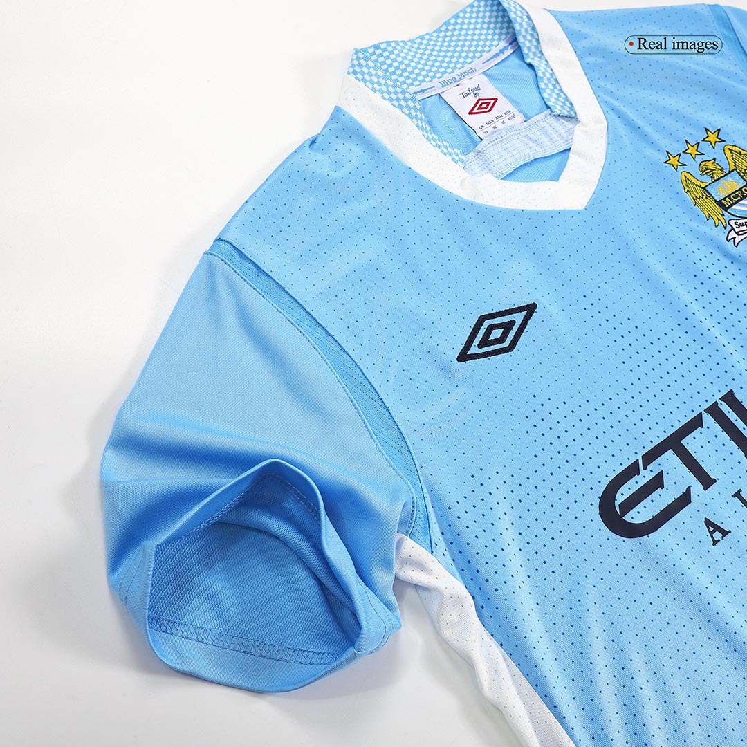 Retro Men's Manchester City 2011/12 Home Soccer Jersey product view 4