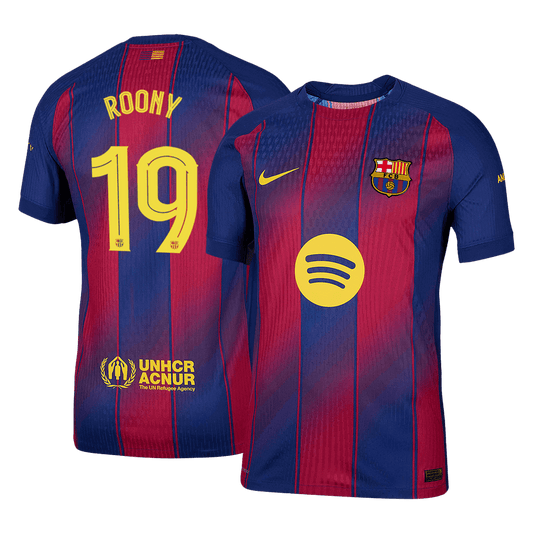 ROONY #19 Men's Barcelona UCL 2025/26 Player Version Home Soccer Jersey - Slim Fit product view 1