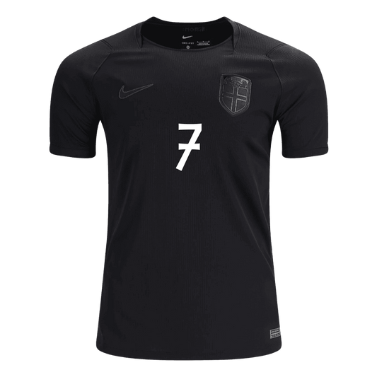 SØRLOTH #7 Men's Norway World Cup 2026 Away Soccer Jersey product view 1