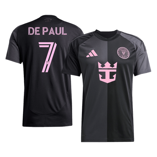 DE PAUL #7 Men's Inter Miami CF 2025 Away Soccer Jersey product view 1