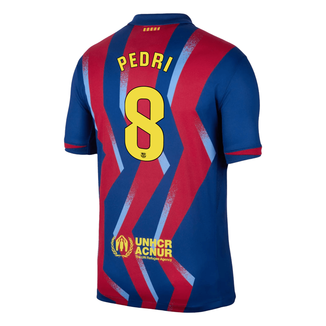 PEDRI #8 Men's Barcelona 2025/26 Fourth Away Soccer Jersey product view 2