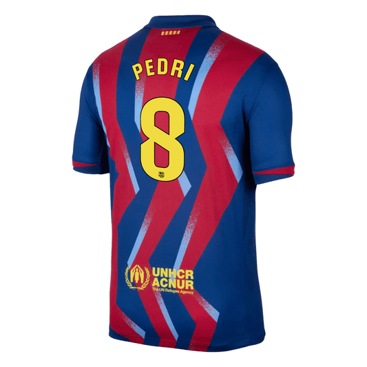 PEDRI #8 Men's Barcelona 2025/26 Fourth Away Soccer Jersey product view 2