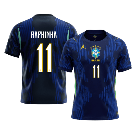 RAPHINHA #11 Men's Brazil World Cup 2026 Away Soccer Jersey product view 1