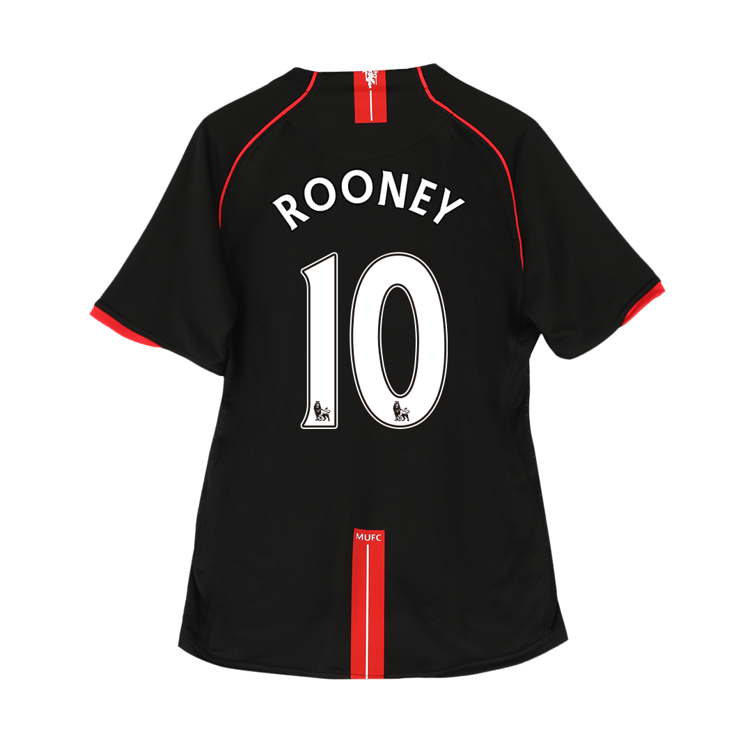 Retro ROONEY #10 Men's Manchester United 2007/08 Away Soccer Jersey product view 1