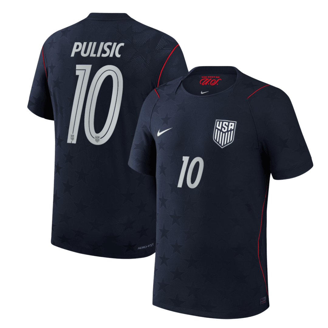 PULISIC #10 Men's USA World Cup 2026 Player Version Away Soccer Jersey - Slim Fit product view 2