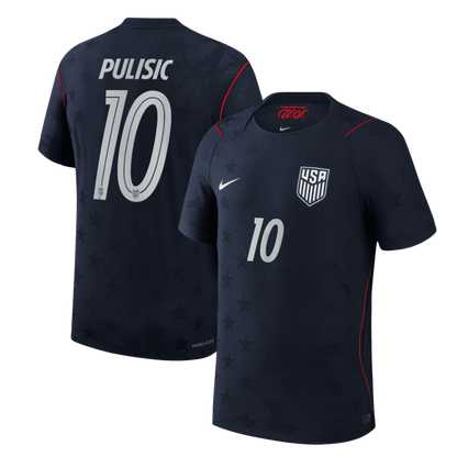 PULISIC #10 Men's USA World Cup 2026 Player Version Away Soccer Jersey - Slim Fit product view 2