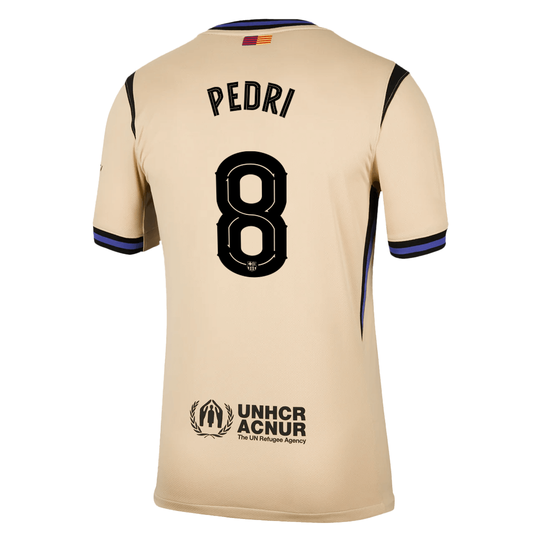PEDRI #8 Men's Barcelona UCL 2025/26 Away Soccer Jersey product view 13