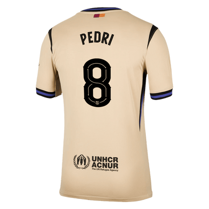 PEDRI #8 Men's Barcelona UCL 2025/26 Away Soccer Jersey product view 13