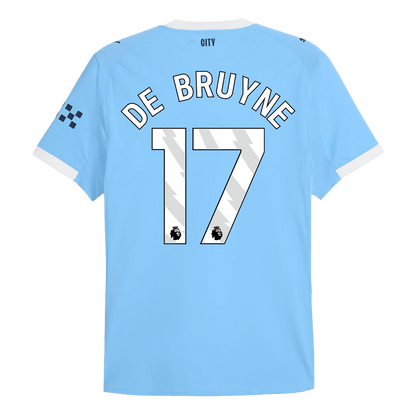 DE BRUYNE #17 Men's Manchester City 2025/26 Player Version Home Soccer Jersey - Slim Fit product view 13