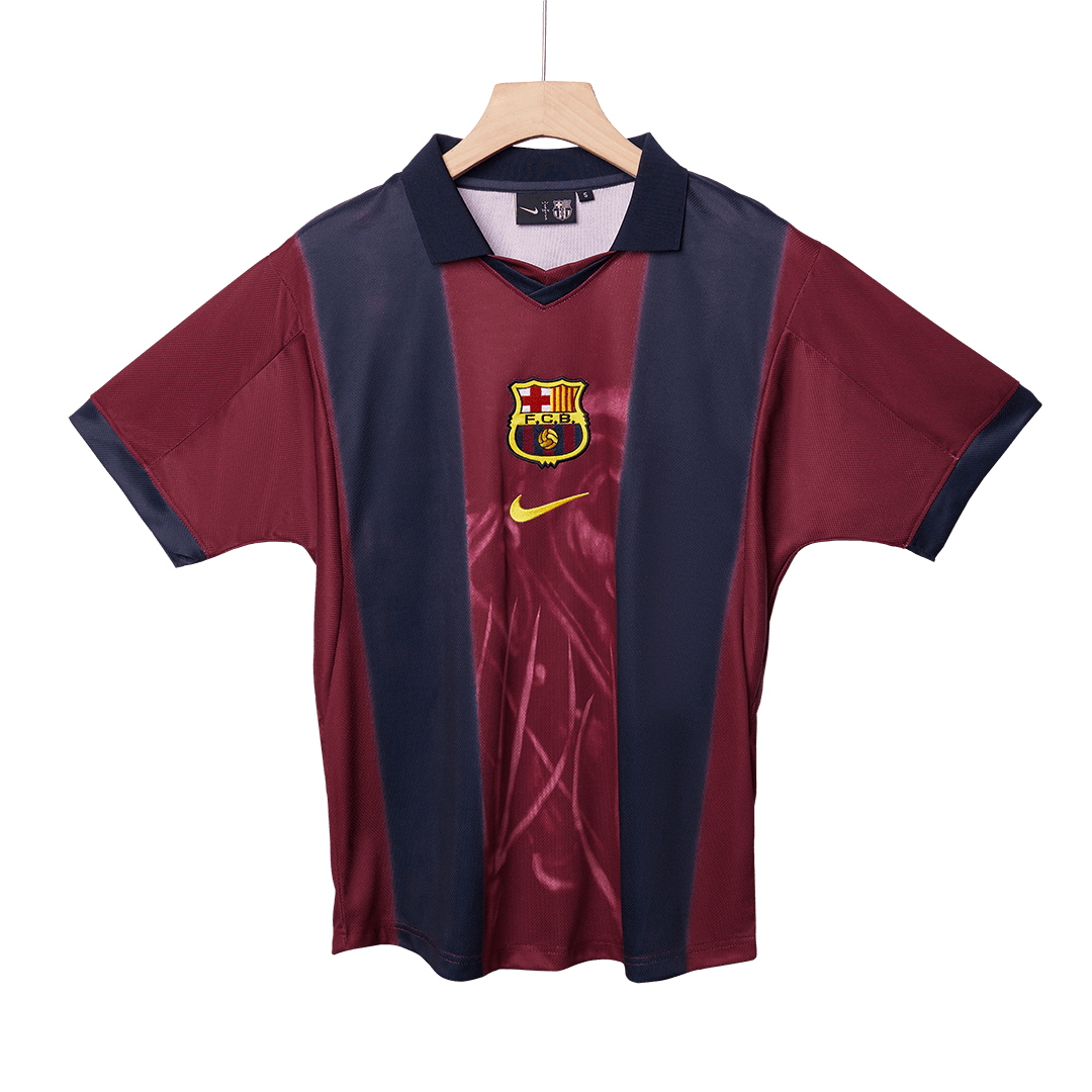 Retro Men's Barcelona 2000/01 Home Soccer Jersey product view 12