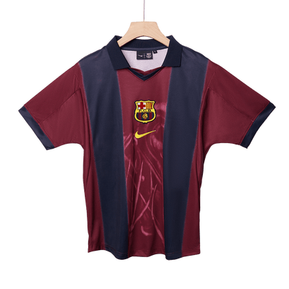 Retro Men's Barcelona 2000/01 Home Soccer Jersey product view 12