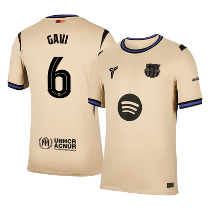 GAVI #6 Men's Barcelona UCL 2025/26 Away Soccer Jersey product view 1