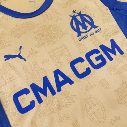 Men's Marseille 2025/26 Player Version Fourth Away Soccer Jersey - Slim Fit product view 6
