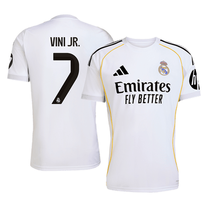 VINI JR. #7 Men's Real Madrid 2025/26 Home Soccer Jersey Premium product view 1