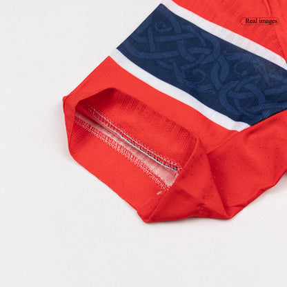 Men's Norway World Cup 2026 Player Version Home Soccer Jersey - Slim Fit product view 5