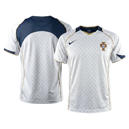 Retro Men's Portugal 2004 Away Soccer Jersey product view 7