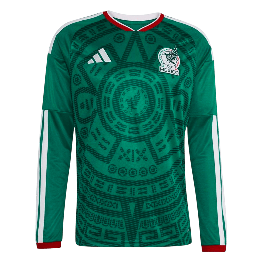Men's Mexico World Cup 2026 Home Long Sleeve Soccer Jersey product view 1