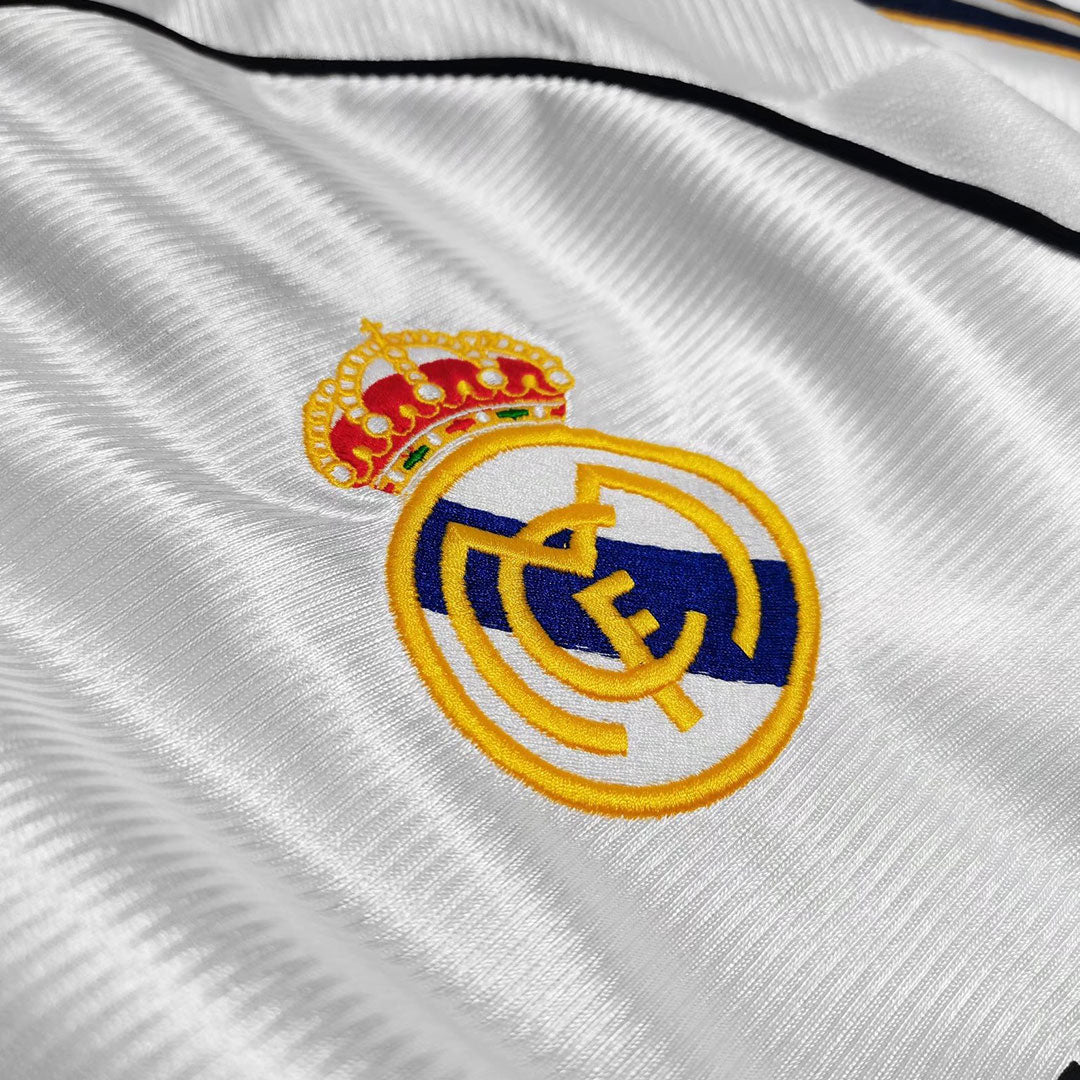Retro Men's Real Madrid 1999/00 Home Soccer Jersey product view 8