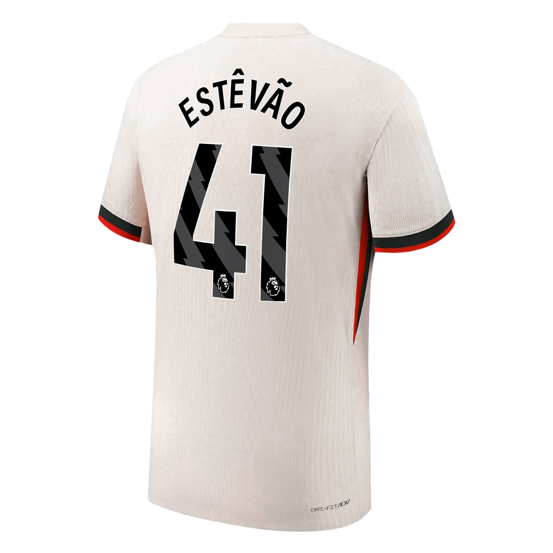 ESTÊVÃO #41 Men's Chelsea 2025/26 Player Version Away Soccer Jersey - Slim Fit product view 9
