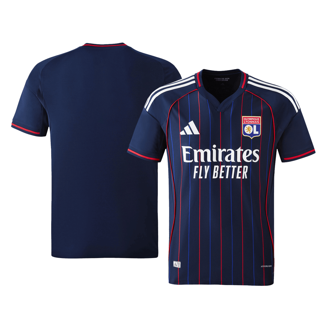 Men's Olympique Lyonnais 2025/26 Player Version Away Soccer Jersey - Slim Fit product view 9