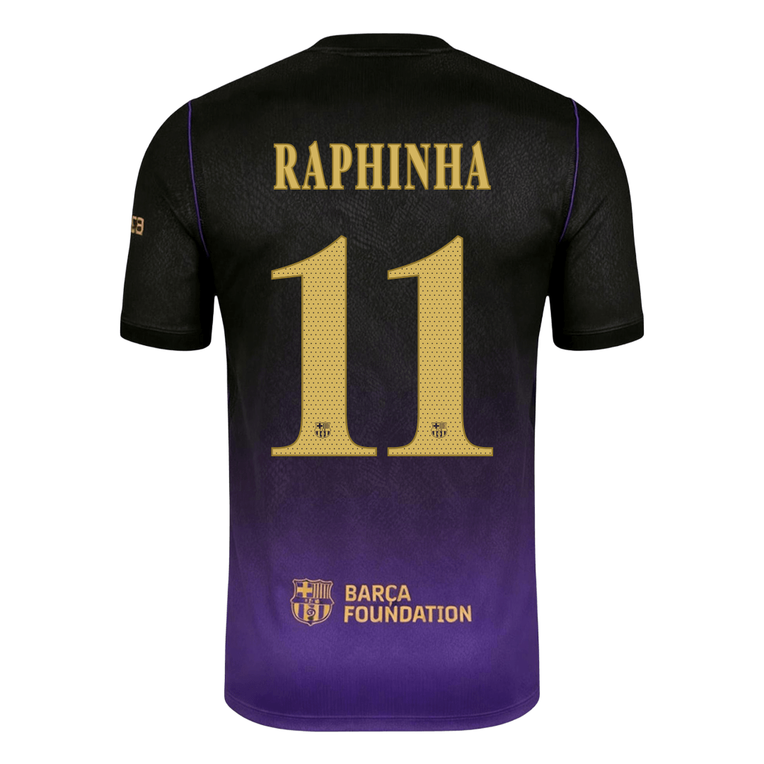 RAPHINHA #11 Men's Barcelona UCL 2026/27 Away Soccer Jersey product view 2