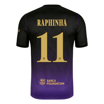 RAPHINHA #11 Men's Barcelona UCL 2026/27 Away Soccer Jersey product view 2