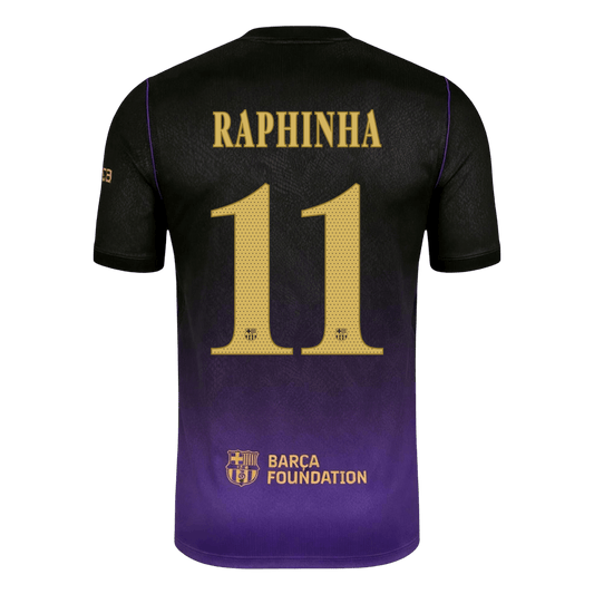 RAPHINHA #11 Men's Barcelona UCL 2026/27 Away Soccer Jersey product view 2