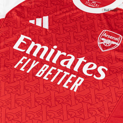 SALIBA #2 Men's Arsenal 2025/26 Home Soccer Jersey Premium product view 6