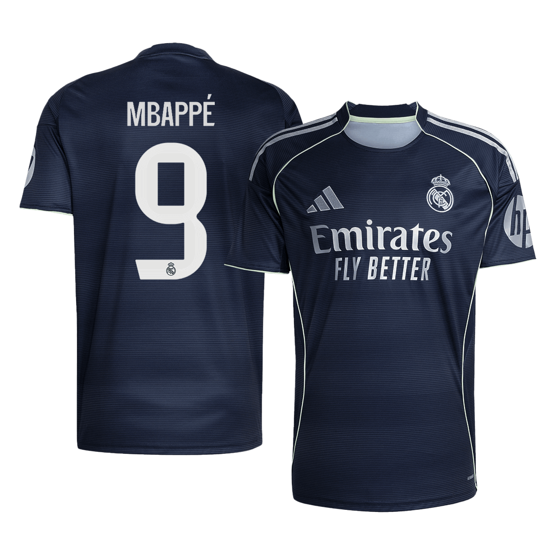 MBAPPÉ #9 Men's Real Madrid 2025/26 Away Soccer Jersey Premium product view 1