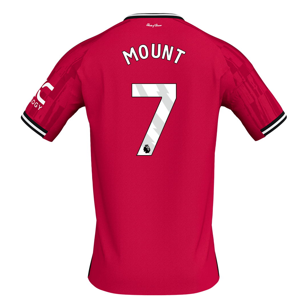 MOUNT #7 Men's Manchester United 2025/26 Home Soccer Jersey Premium product view 9