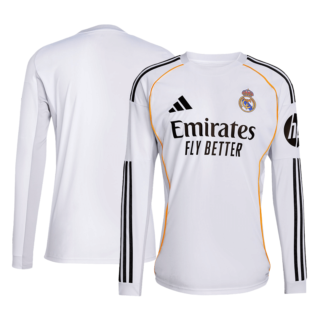 Men's Real Madrid 2025/26 Home Long Sleeve Soccer Jersey product view 10
