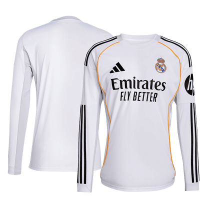 Men's Real Madrid 2025/26 Home Long Sleeve Soccer Jersey product view 10
