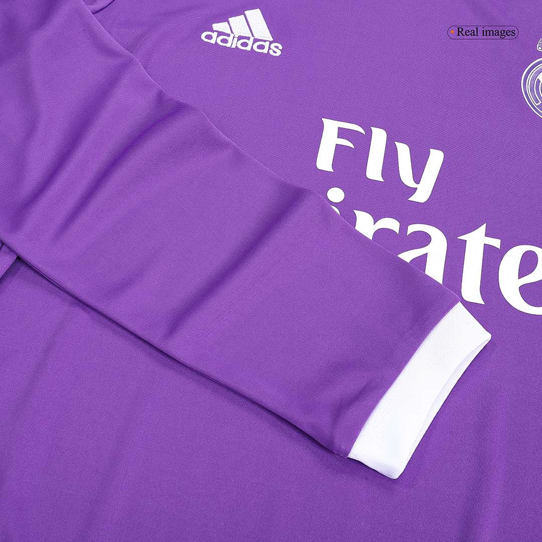 Retro RONALDO #7 Men's Real Madrid 2016/17 Away Long Sleeve Soccer Jersey product view 4