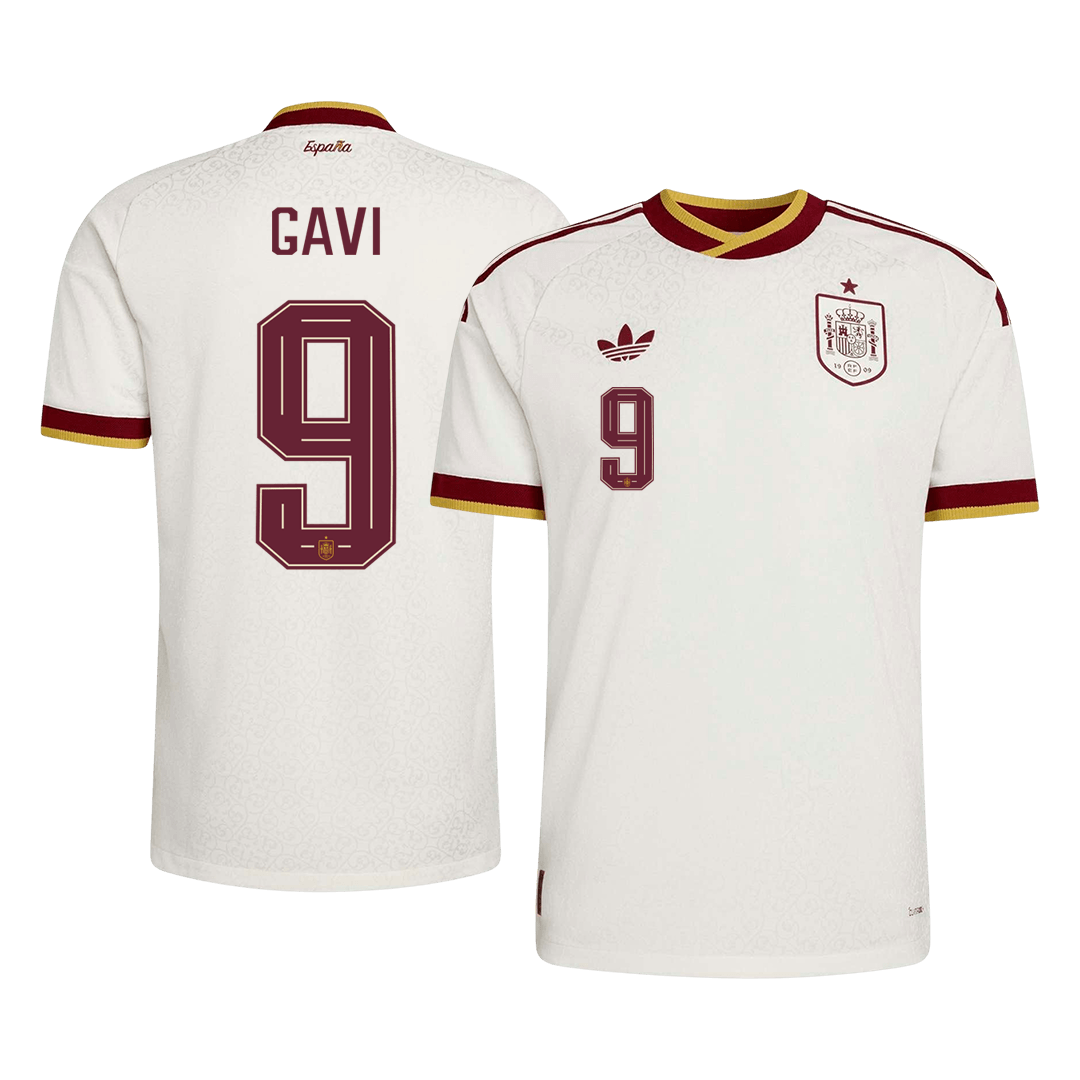 GAVI #9 Men's Spain World Cup 2026 Player Version Away Soccer Jersey - Slim Fit product view 1