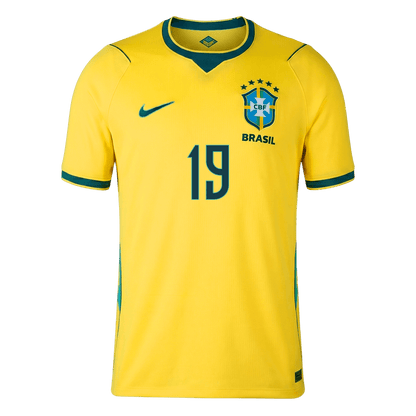 ENDRICK #19 Men's Brazil World Cup 2026 Home Soccer Jersey Premium product view 5