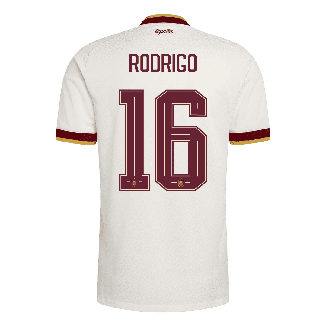 RODRIGO #16 Men's Spain World Cup 2026 Player Version Champion Edition Away Soccer Jersey product view 9