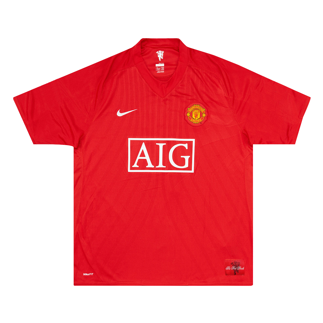 Retro ROONEY #10 Men's Manchester United 2007/08 Home Soccer Jersey product view 8