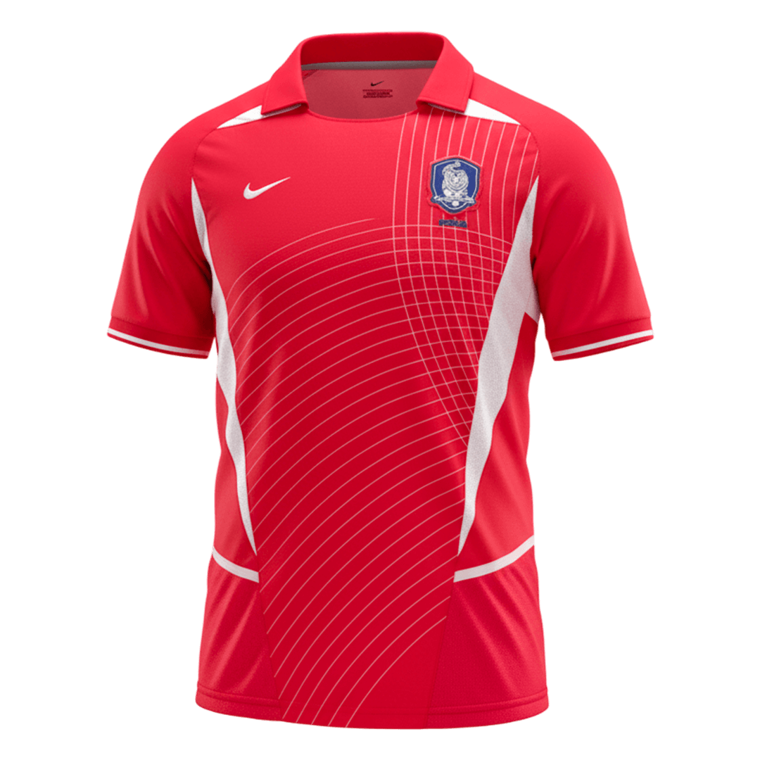 Retro Men's South Korea 2002 Home Soccer Jersey product view 1