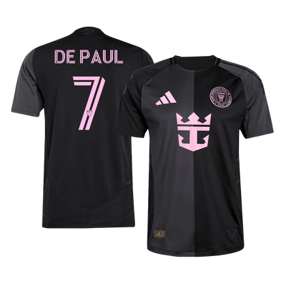 DE PAUL #7 Men's Inter Miami CF 2025 Player Version Away Soccer Jersey - Slim Fit product view 1