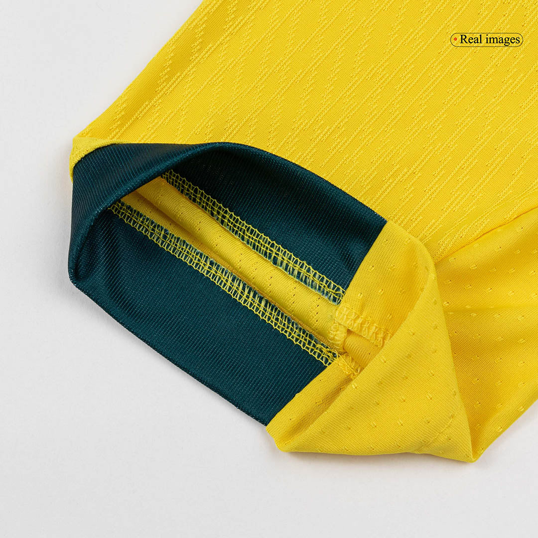 Men's Brazil World Cup 2026 Player Version Home Soccer Jersey - Slim Fit product view 3