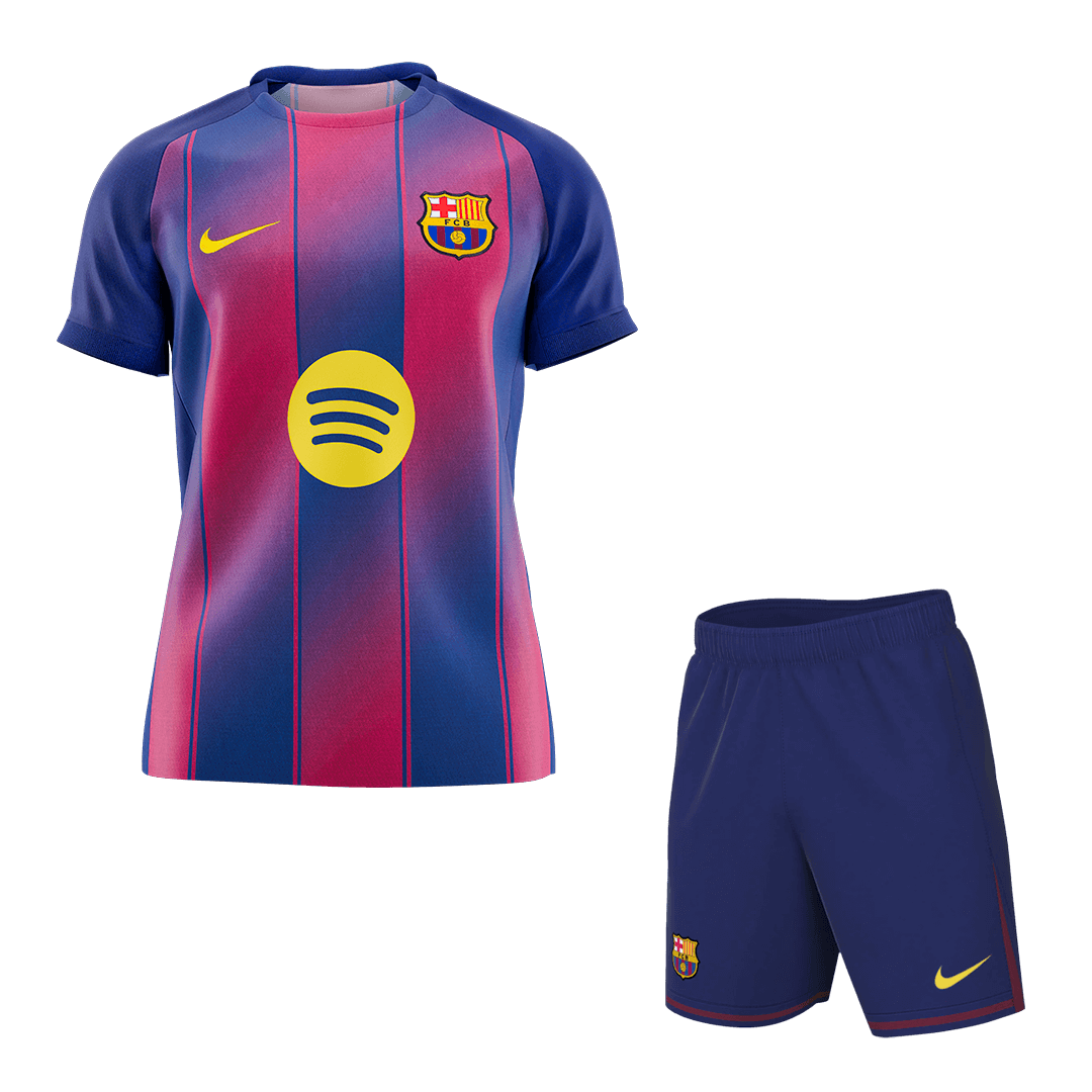 Men's Barcelona 2025/26 Home Soccer Jersey Kit [PREMIUM]