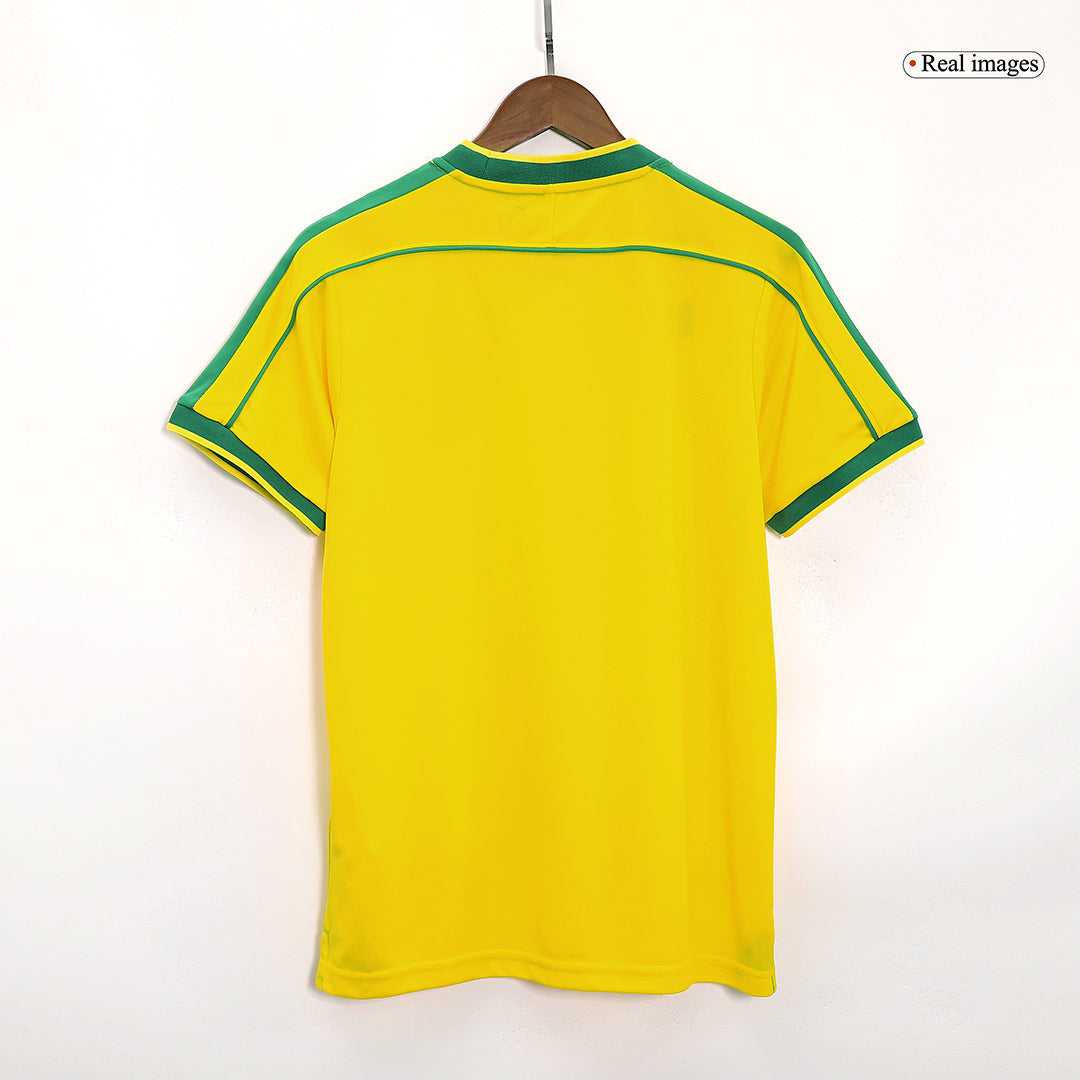 Retro Men's Brazil 1998 Home Soccer Jersey product view 8