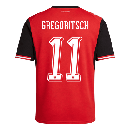 GREGORITSCH #11 Men's Austria World Cup 2026 Home Soccer Jersey product view 9
